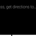 「ok glass, get directions to work」と指示すると……