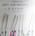 ザノッティの一周年のお祝いメッセージが入ったデザイン画