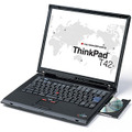 IBM、Pentium M 745＆MOBILITY RADEON 9600搭載のThinkPad T42など——15V型SXGA+液晶やDVDマルチドライブも採用