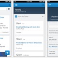 「Salesforce1」アプリケーション画面