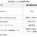 販売価格、および提供開始時期