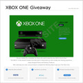 Xbox Oneを景品として広告する詐欺サイト