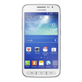 前面にボタンを配し、視覚障害者に配慮した構造の「Galaxy Core Advance」