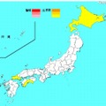 インフルエンザ流行レベルマップ