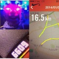 ユーザーの投稿　NIKE Runningアプリで書き初め（走り初め）をしました！　途中から走れなくなったけど、地図見て計画したところからワクワクして最後は寒い中達成感！