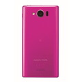 「AQUOS PHONE SERIE mini SHL24」ピンクモデル背面