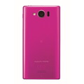 「AQUOS PHONE SERIE mini SHL24」ピンクモデル背面
