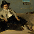 ジャン=バティスト・カミーユ・コロー≪座るイタリアの少年≫1825年頃　ランス美術館