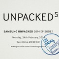 サムスンの公式Twitterで公開された「UNPACKED」の案内画像。「5」の文字が見える