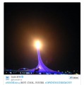 「@Sochi2014」による、聖火点灯の様子を伝えるツイート