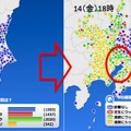 路面調査、2月14日15時～18時