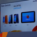 アルカテルはスマホ3機種にタブレット1機種を発売する
