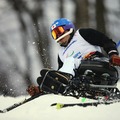 ソチ冬季パラリンピック、アルペンスキー男子回転座位、狩野亮選手　(c) Getty Images