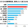 「増税後、何を節約したいか」で、2位に「携帯電話などの通信費」