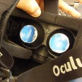 Oculus Rift、裏側から。広い視野角で見えるのは、レンズに工夫が凝らされているからだ