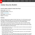 Adobeによるセキュリティ情報