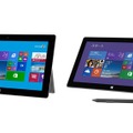 前モデルSurface 2とSurface Pro 2。画面サイズが大きくなり薄く、軽くなった