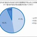 自宅で家事を手伝ったことがあるかどうか