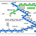 横浜市営地下鉄　路線図