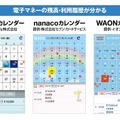 電子マネーの利用履歴も確認可能