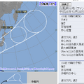 台風18号の予想経路図（気象庁ホームページより）