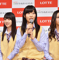 指原莉乃／「イヤホン型ウェアラブルデバイス」発表記者会見の様子