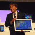 放送業界で使われる4KのWindowsタブレット。気象衛星の4K画像を現場で表示しても遜色ないという