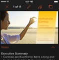 PowerPoint for iPhoneの画面