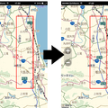 MapFan＋常磐道の開通