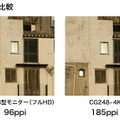 4Kの超高解像度に完全対応。細部の拡大はもちろん、通常使用でも精密感と滑らかな階調を表示する（画像は同社リリースより）。