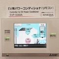 電力モニタ兼、操作パネル。EVやPHEVへの充電、電力供給の切り替え操作も