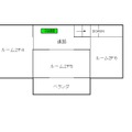 【図2】今回の接続実験で使用した家屋の２階レイアウト