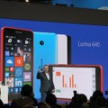 プレスカンファレンスで「Lumia 640」、「Lumia 640 XL」が発表