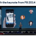 「F8 2014」でのマークザッカーバーグのキーノートスピーチ（特設サイトより）