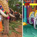 インド ケーララ州 トリチュール・プーラム祭 / ダルシム ステージ