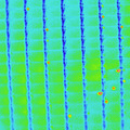 赤外線撮影をしたソーラーパネル。きちんと日が当たっているか、発電しているかを確認できる（画像はプレスリリースより）