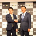 浜田CEO（右）と直海知之COO