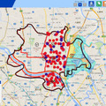 同社の「地域情報マッピングシステム」では、多くの自治体で利用されているGISデータを加工せずに登録・公開が可能。GIS管理外のデータもexcel形式でのインポートが行える（画像は足立区防災情報マップより）。