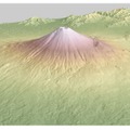 データから再現されたデジタル3D地形（イメージ）