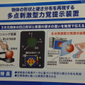 多点刺激型力覚提示装置の原理。空間に結像した仮想物体に触れ、力覚フィードバックと硬さを感じられる