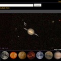 太陽系の表示画面