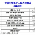 対策を実施する際の問題点