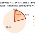 ペットの熱中症を感じたことがあるか