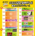 「ニコニコ23.5時間テレビ」タイムテーブル（予定）