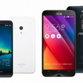 左：「AQUOSSH-M01」、右：「ZenFone 2(ZE551ML)」