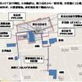 施設の概要。住宅エリアに加えて、集会所、近隣の病院、公共施設に対して災害時に給電できる仕組みとなっている（画像はプレスリリースより）