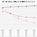 各世代の動画メディア接触状況