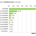 小学生の携帯電話利用料金