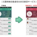 通常時は子供や高齢の家族の見まもりツールとして活用でき、災害時は家族の安否や居場所が確認できるツールとなる（画像はプレスリリースより）