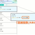 検索結果にも混雑状況を表示